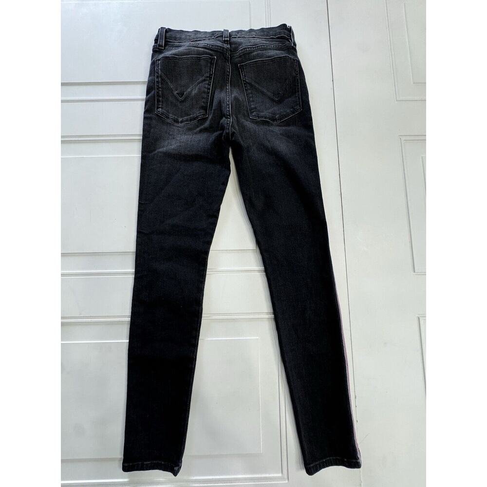 Hudson Barbara Super Skinny Side Stripe Jeans - Women's Size 26 Black, Stretch - Picture 5 of 7